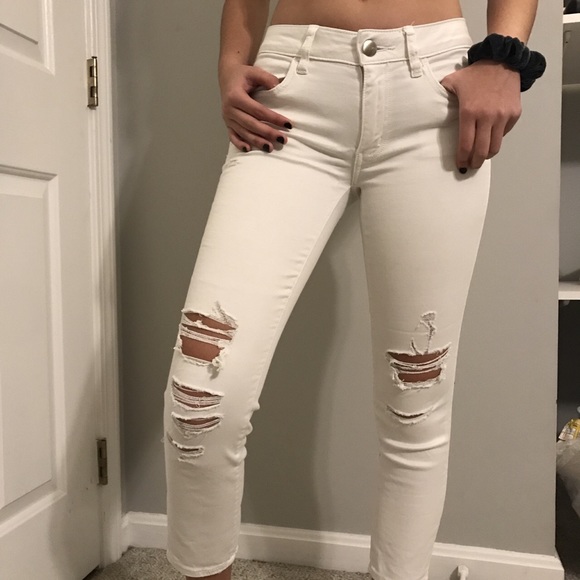 ripped white jeans - Picture 1 of 3
